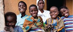 A mother and her five children in Malawi