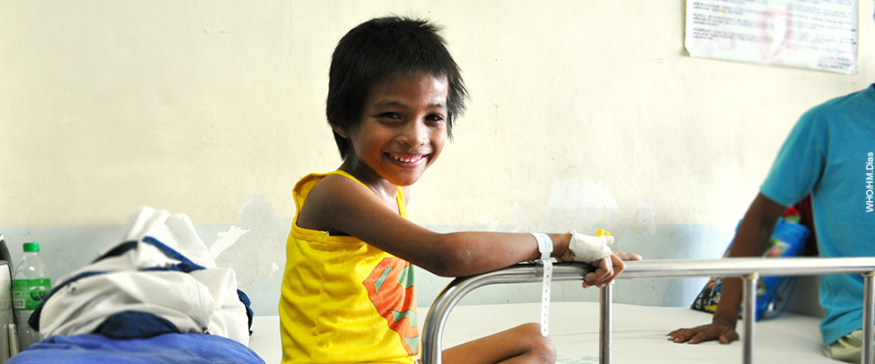 Jerome has multidrug-resistant TB, he has been undergoing treatment for over a month at the East Avenue Medical Center, Philippines.