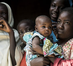 The Goni family arrived in Maiduguri after fleeing Boko Haram’s violence in Nigeria. / Michael Stulman, Catholic Relief Services