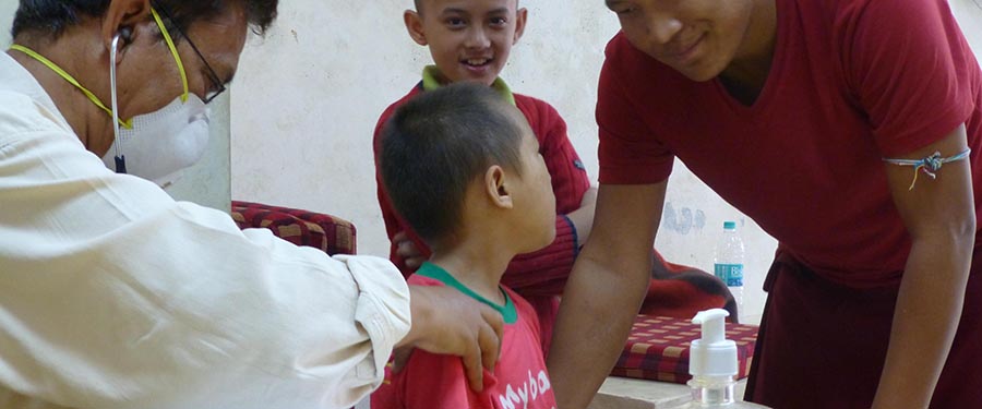 A man in Tibet accesses care for TB