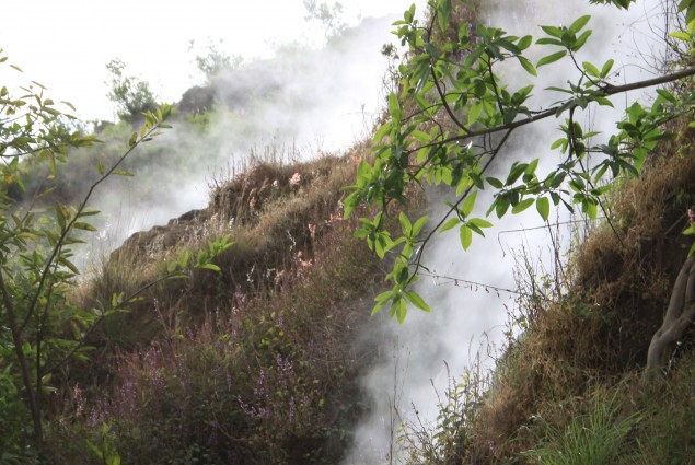 Fumarole in the Corbetti Caldera in Ethiopia