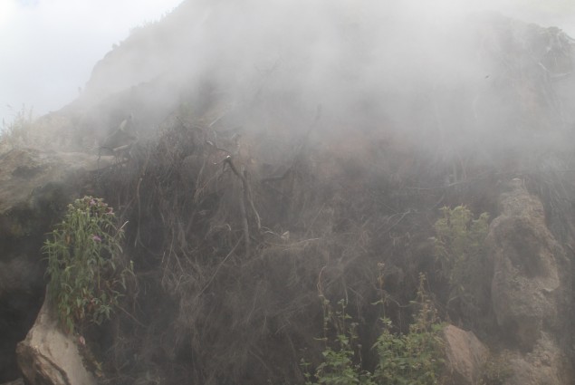 Fumarole in the Corbetti Caldera in Ethiopia