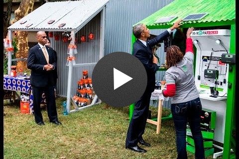 The President visits the Power Africa Innovation Fair